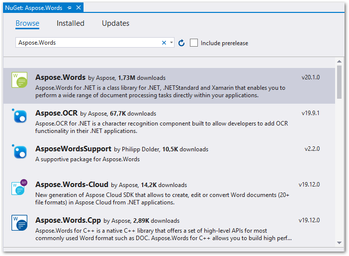 C＃.NET Word自动化库